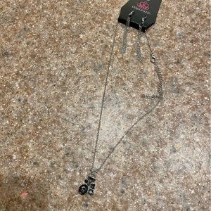 Paparazzi necklace and earrings